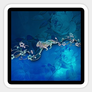 Elegant floral design Sticker